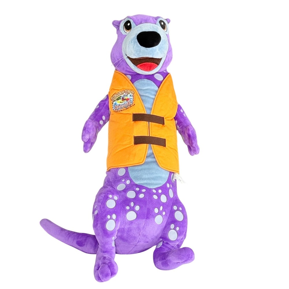 Rolling River Rampage Purple Otter Puppet Plush 28 Inch Vest Abingdon Press